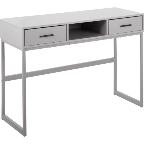 Franklin Console Table in Grey Metal & Grey Wood